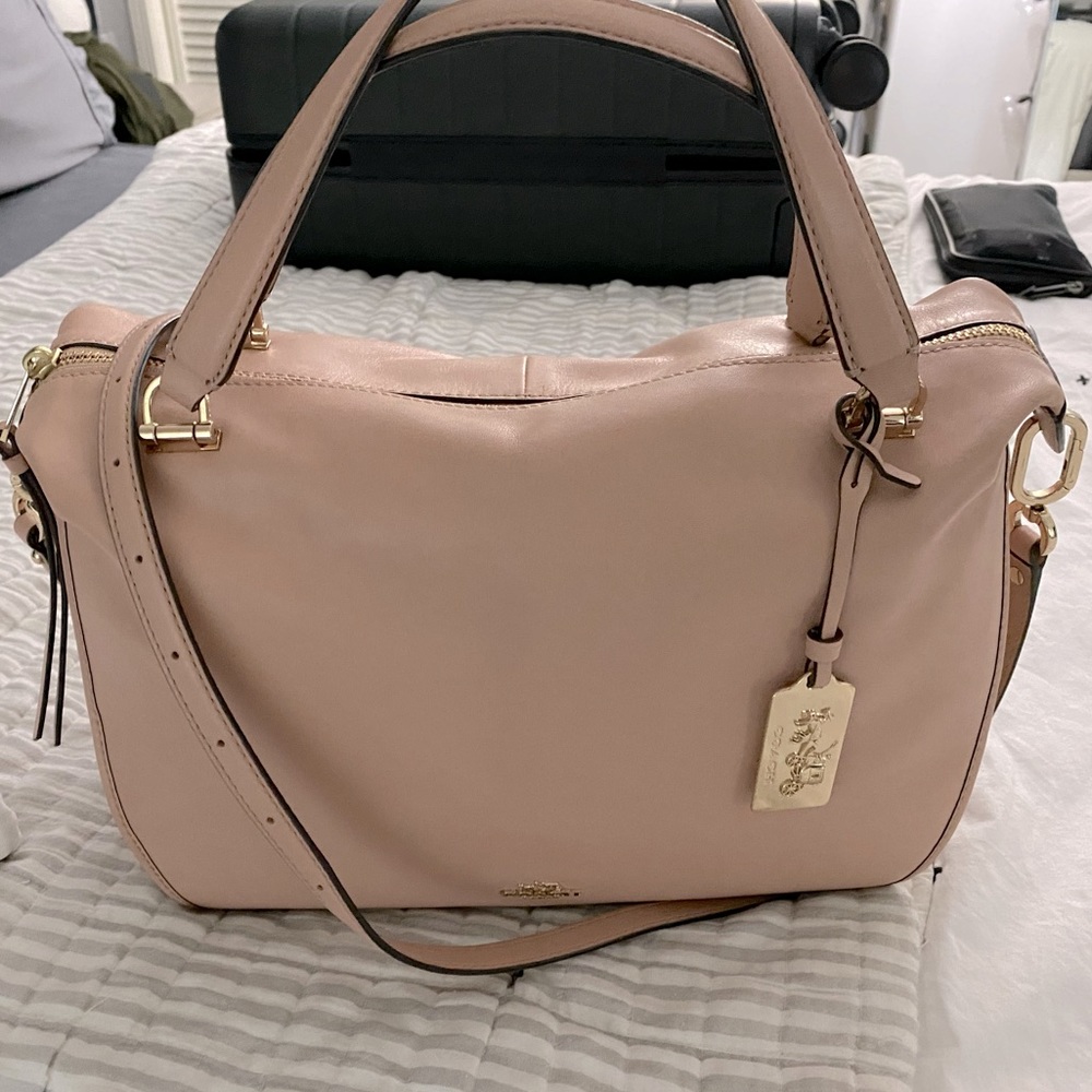 Coach Petal Goatskin Satchel/Crossbody w/ Hangtag
